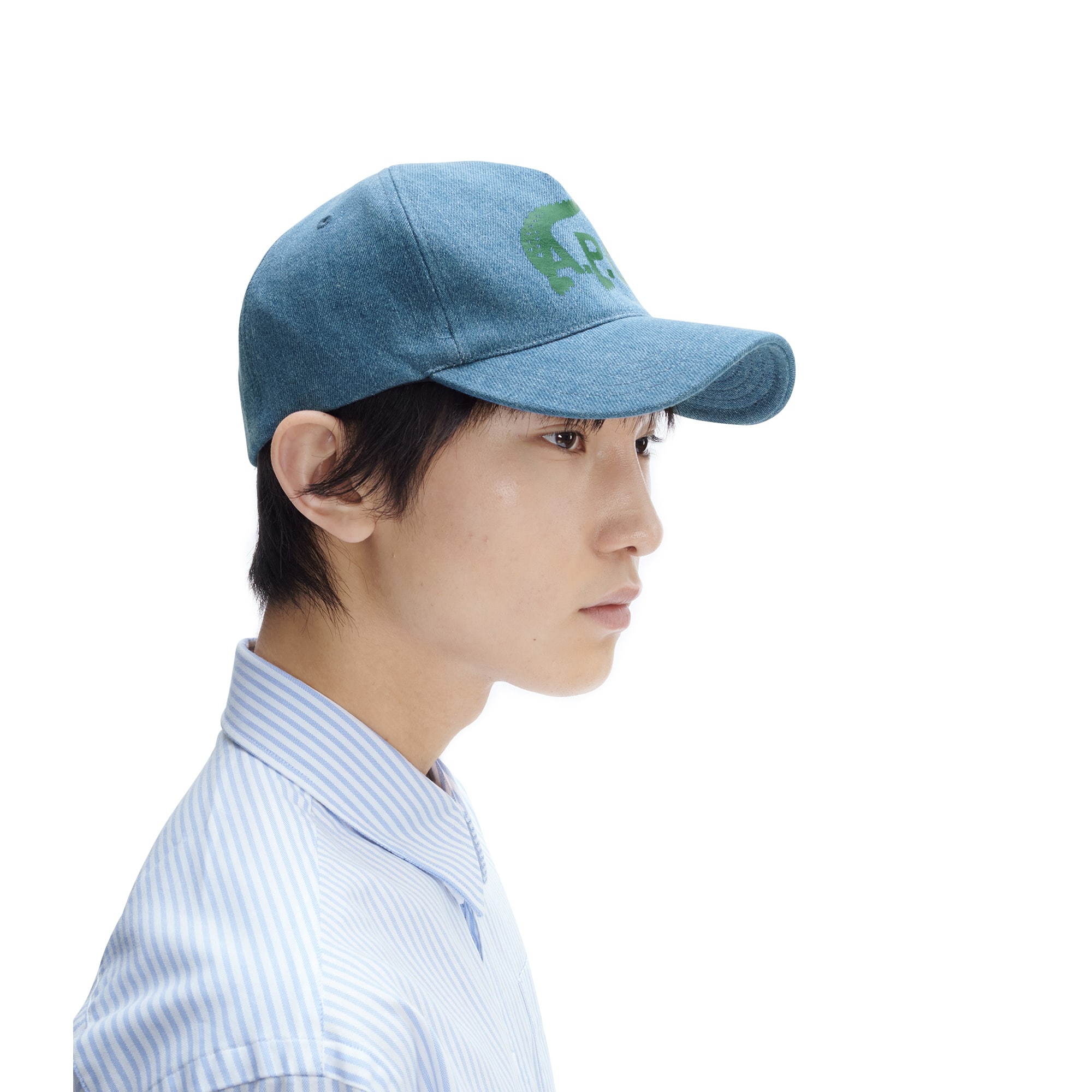 美品 A.P.C. x Lacoste Denim Baseball Cap Unisex Lacoste x A.P.C. Japanese Denim Cap - Hats - New In