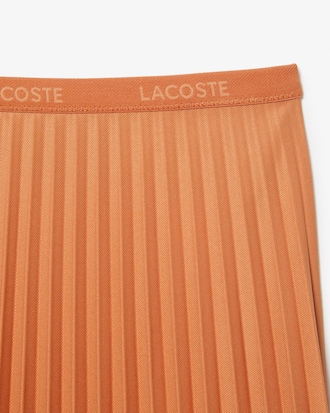 Falda plisada fluida con cintura el&aacute;stica