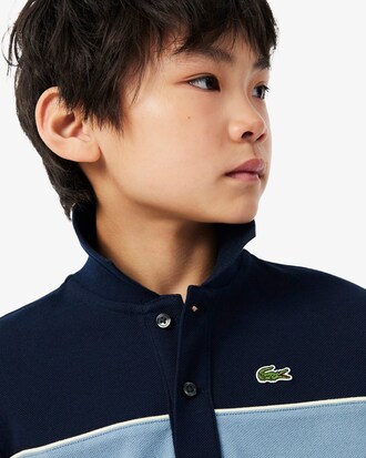 Contrast Band Petit Piqu&eacute; Polo Shirt