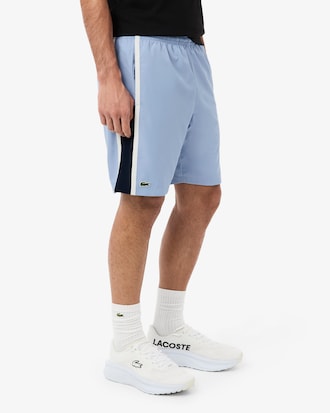 Men's Lightweight Colorblock Stripe Tennis Shorts