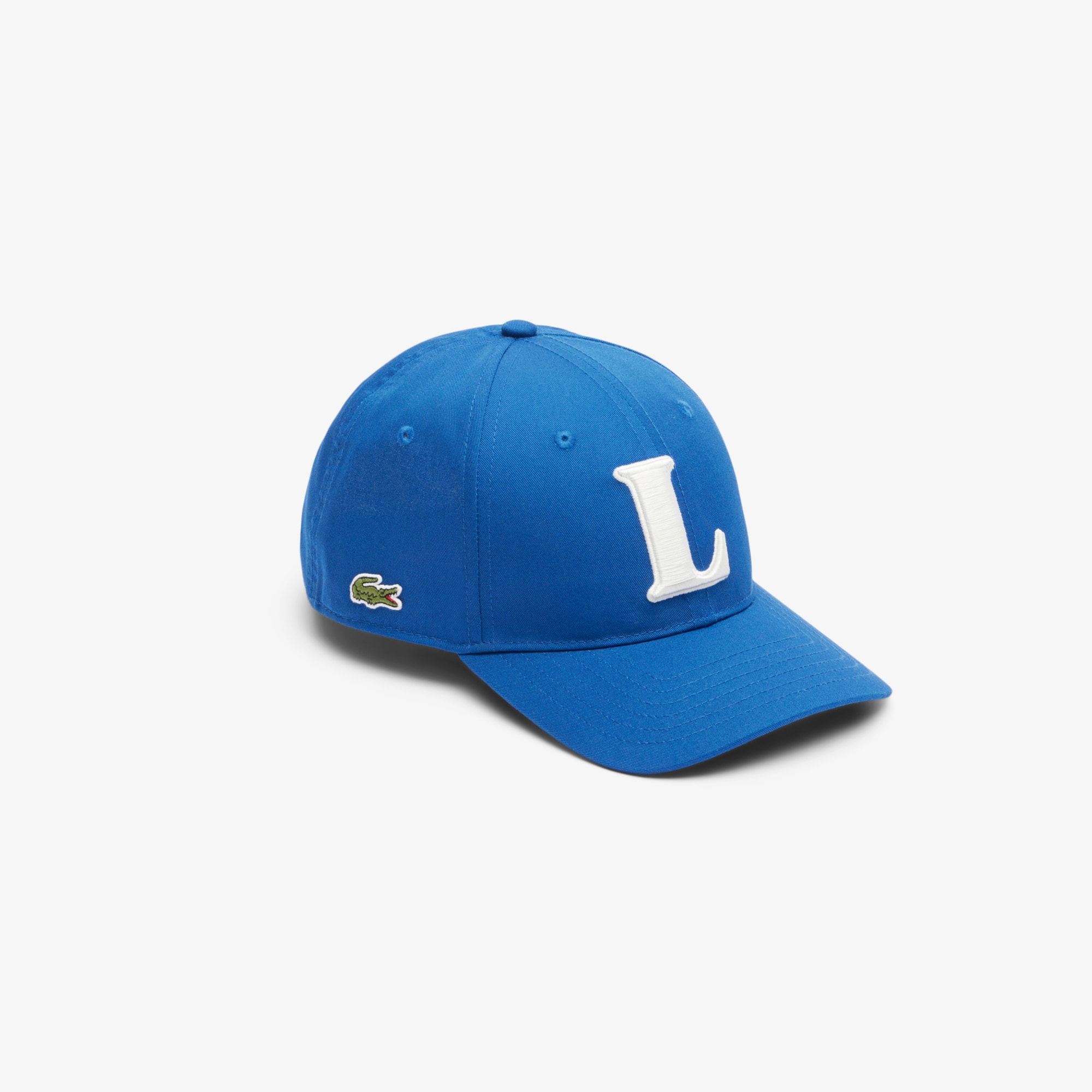 Lacoste Unisex 3d Embroidered Baseball Cap In Blue