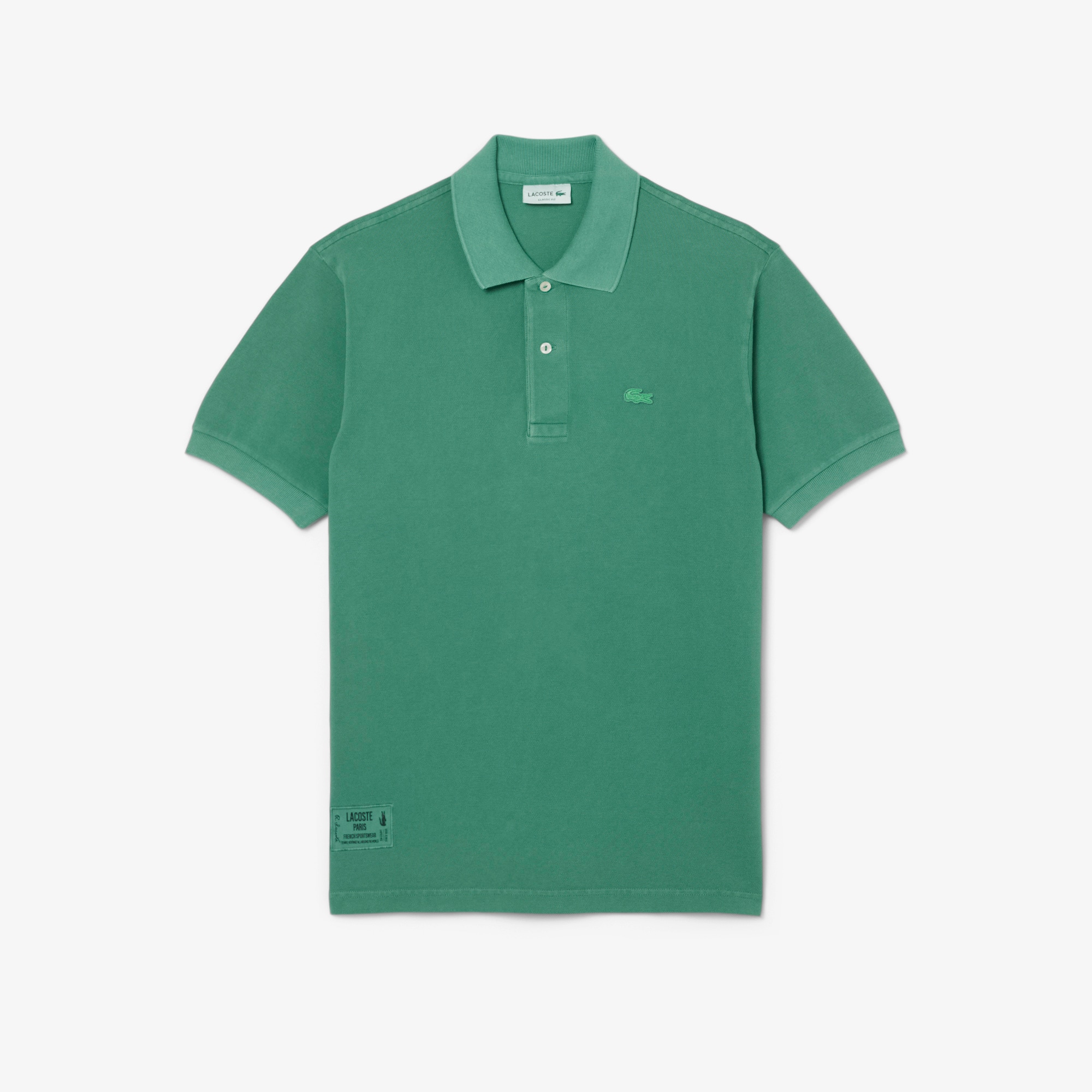 Tシャツ・カットソー LACOSTE SS25 Sea green piquet polo shirt (1212 LGF) Sea green piquet polo shirt – G&B