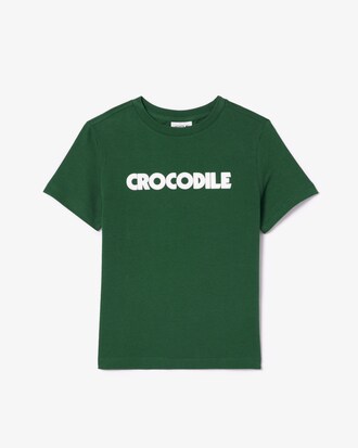 Playera De Algod&oacute;n Con Estampado De Cocodrilo