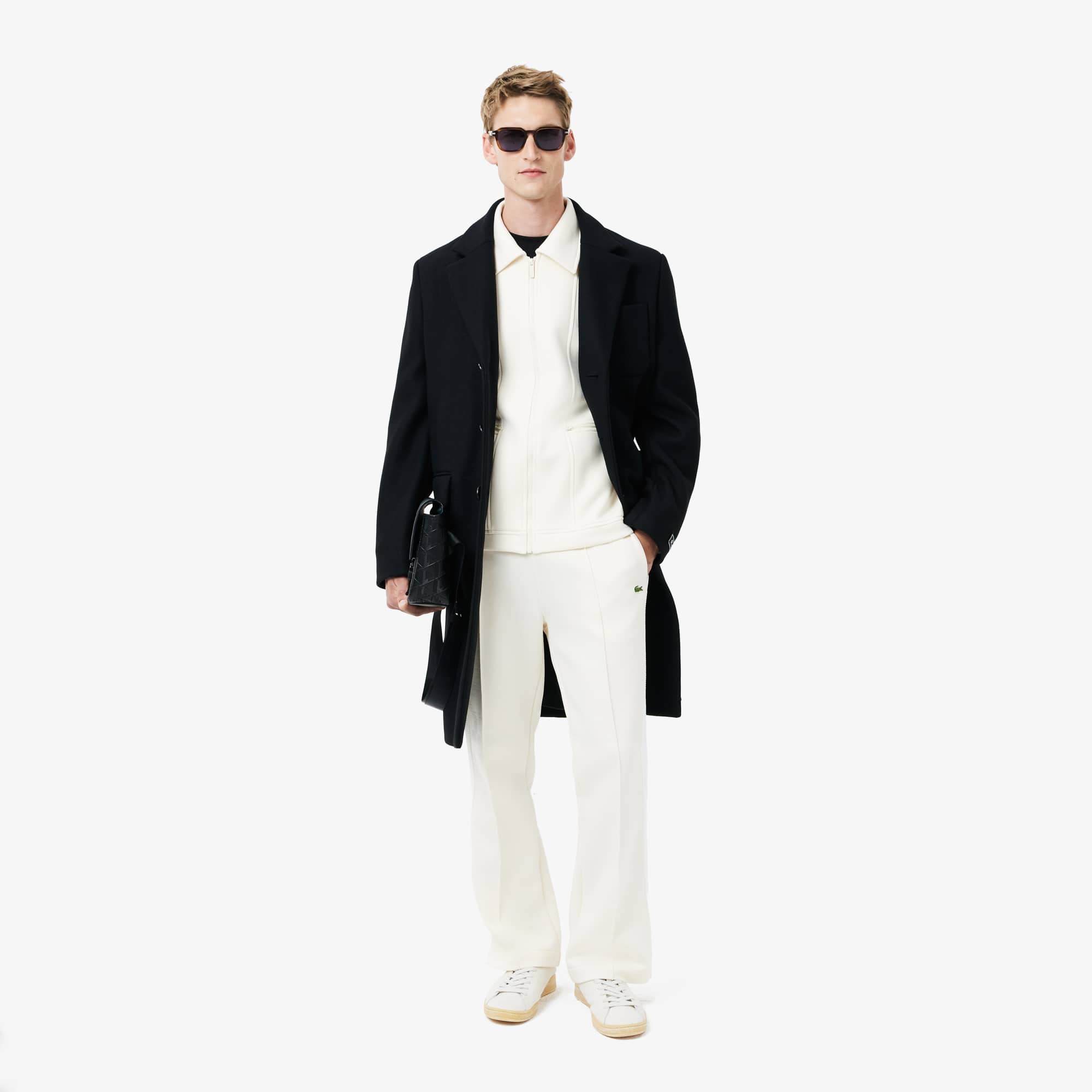 ジャケット・アウター MA-1 docking bicolor chester coat Men's Engraved Button Chesterfield Wool Coat - Jackets