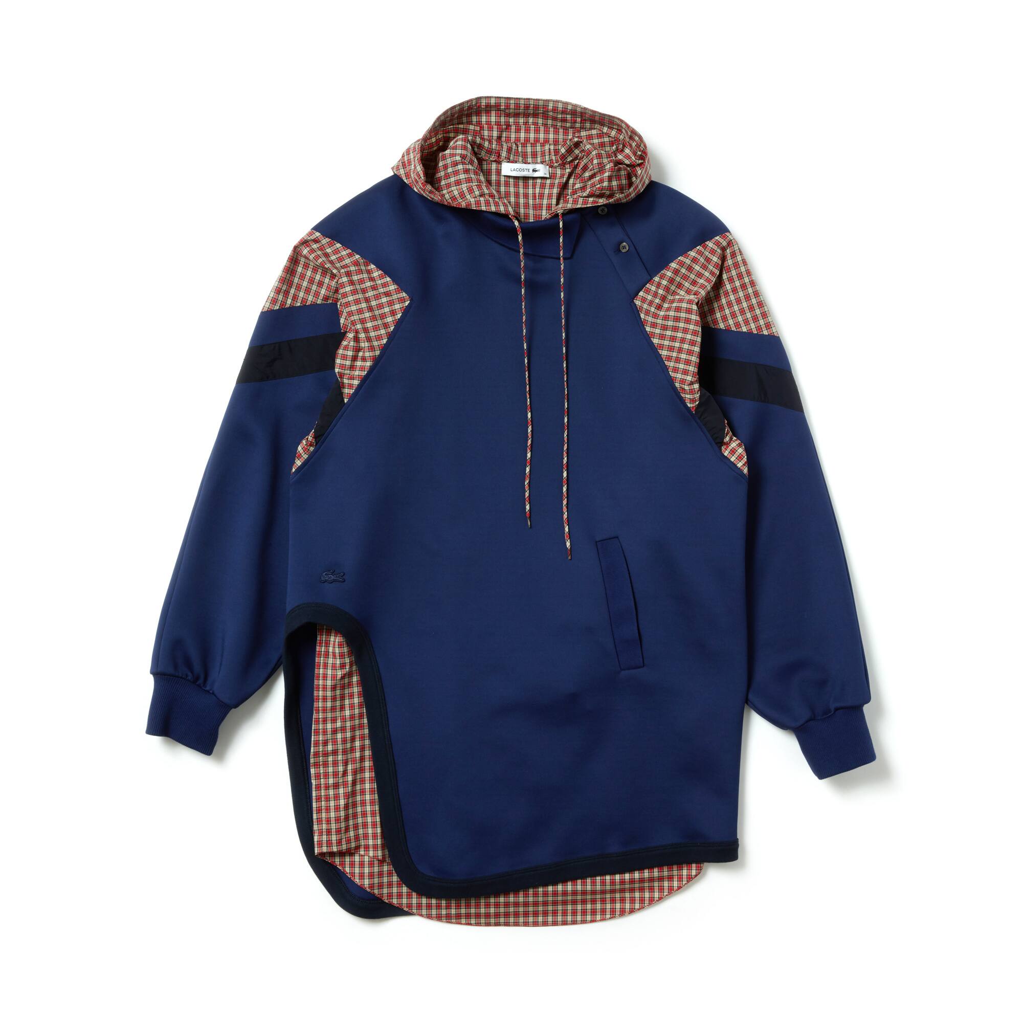 Women's Fashion Show Hooded Bi-Material 2-in-1 Polo Dress