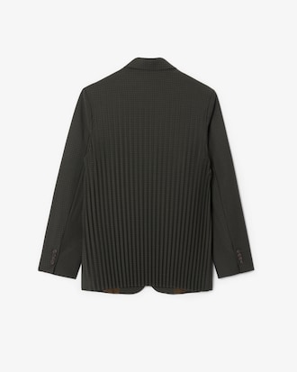Women's Wool Blend Checked Blazer