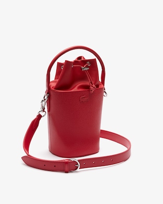 Chantaco Small Piqu&eacute; Leather Bucket Bag