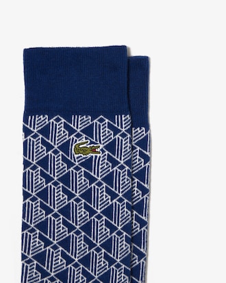 Unisex 2-Pack Monogram Jacquard Socks