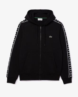 Men's Logo Stripe Zip-Up Hoodie