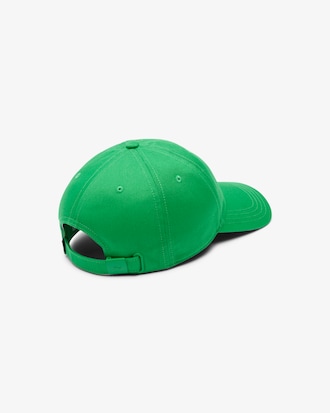 Casquette unisexe unie Lacoste en twill de coton biologique