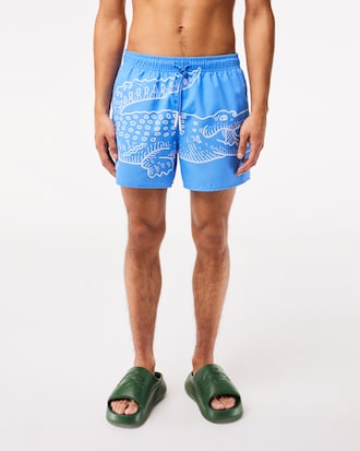 Men’s Crocodile Print Swim Trunks