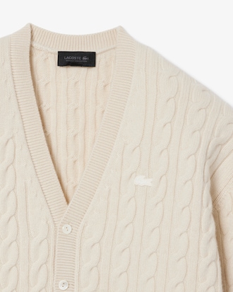 Runway Cashmere Cable Knit Cardigan