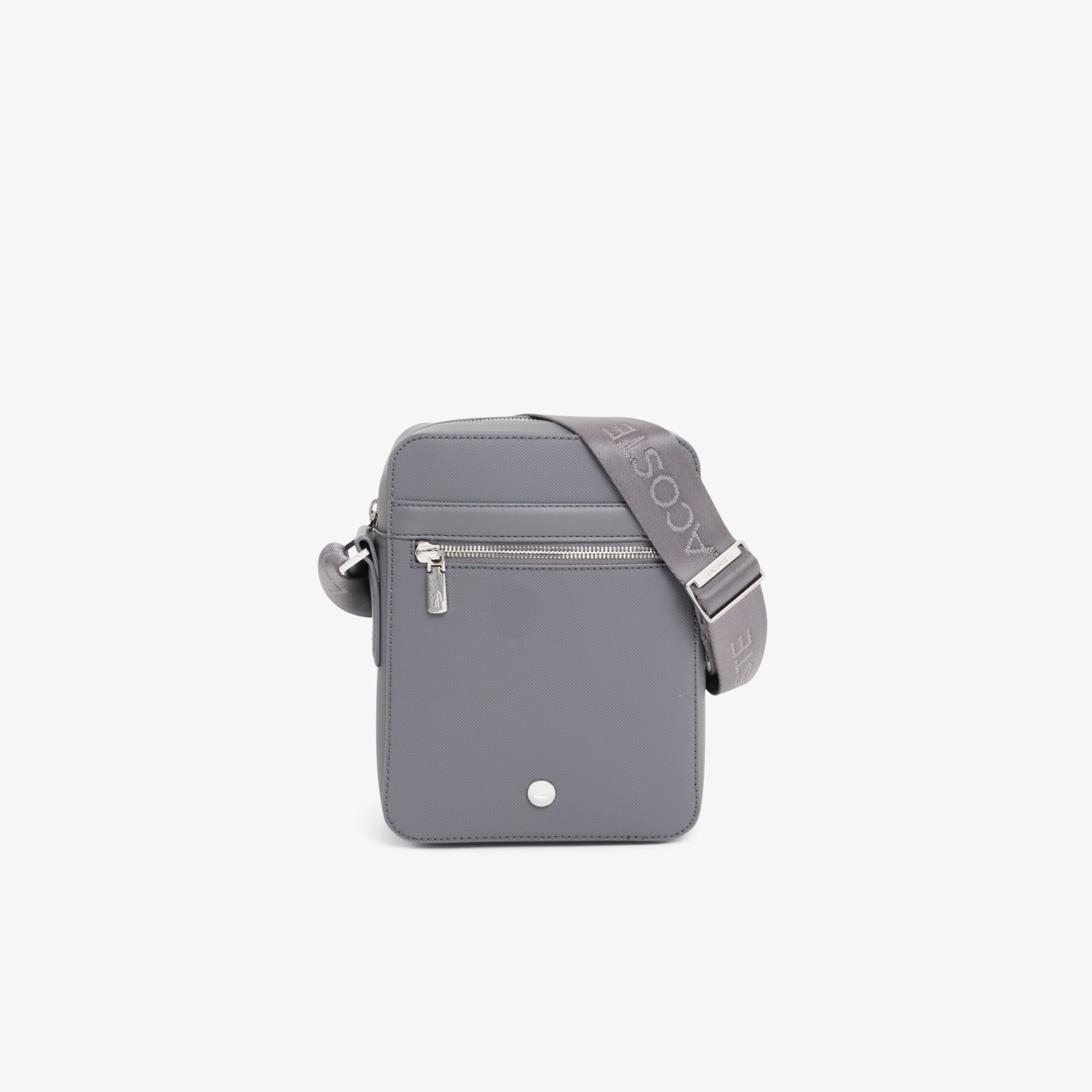 Lacoste Langon Vertical Petit Piqué Satchel - One Size In Gray