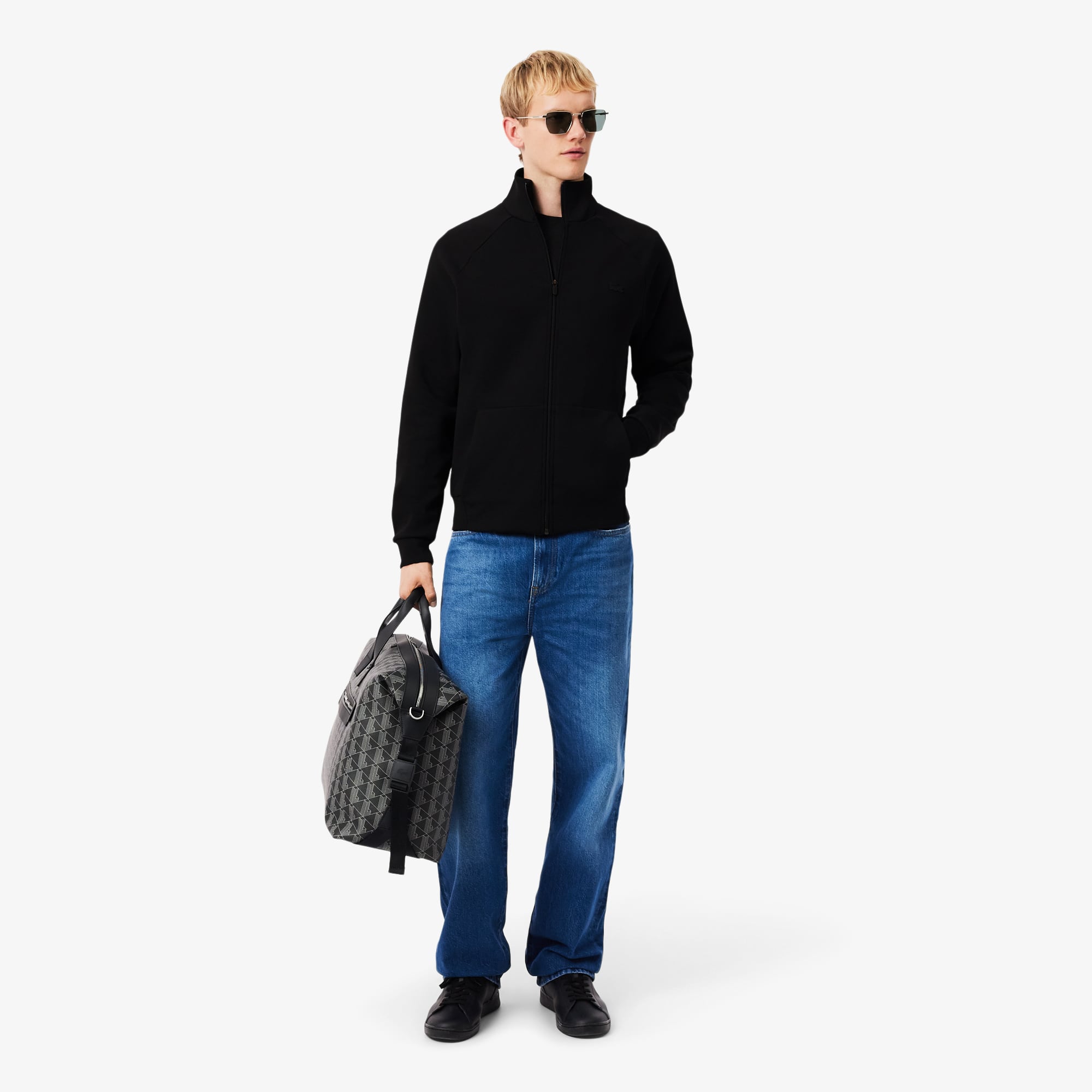 Men's Double Faced Jersey Zip-Up Sweatshirt - Sweaters