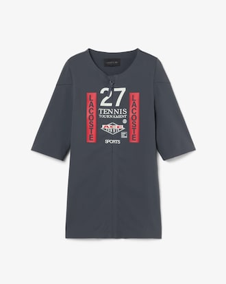 Runway Zipped Printed Stretch T-shirt
