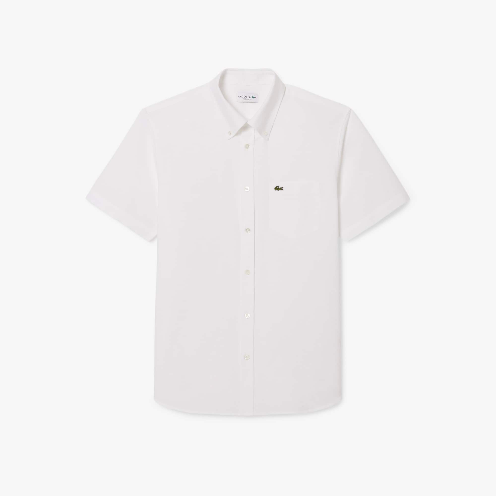 Men's Regular Fit Short Sleeve Oxford Shirt - Button Down Shirts