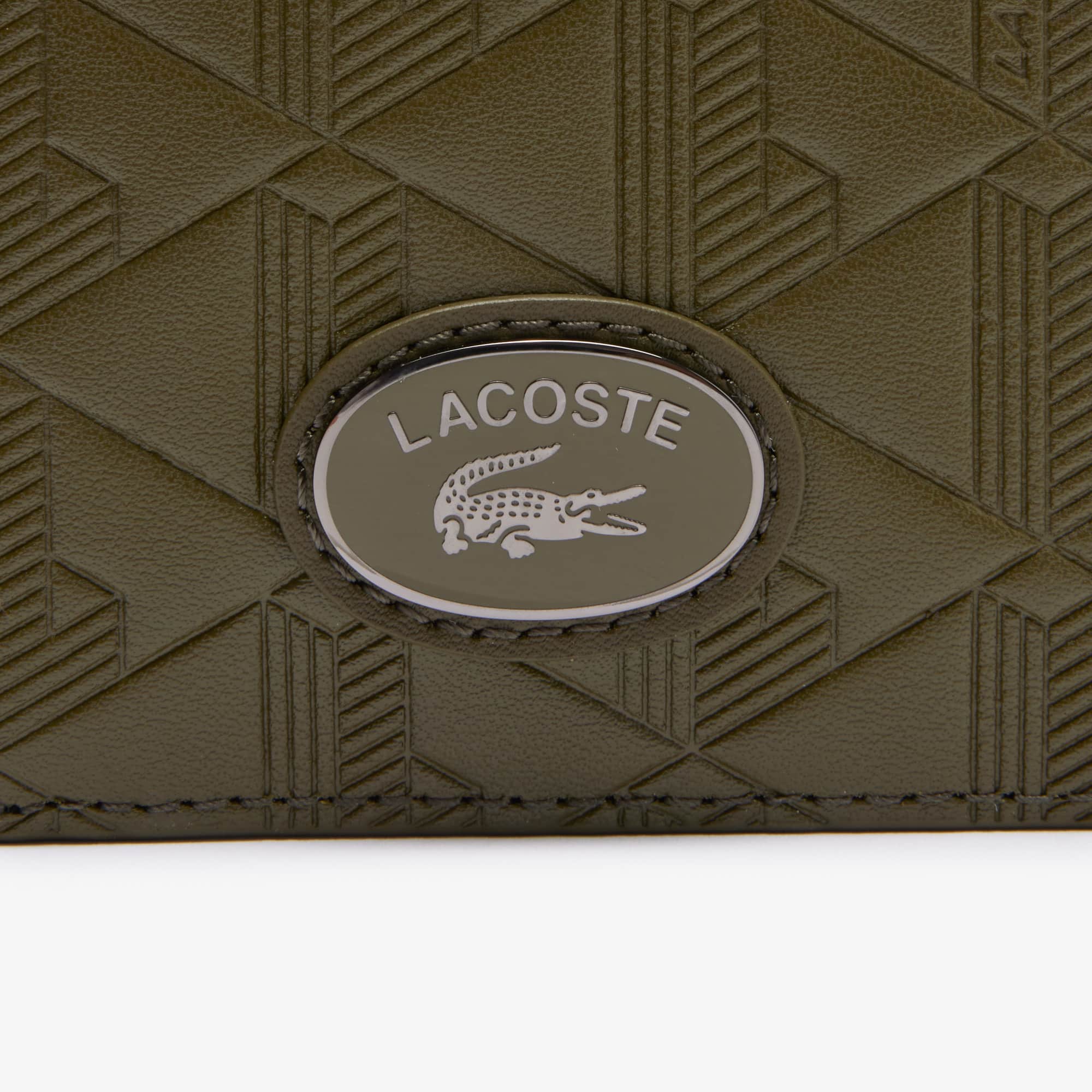 Monogram Compact Leather Billfold - Bags - New In 2026 | Lacoste