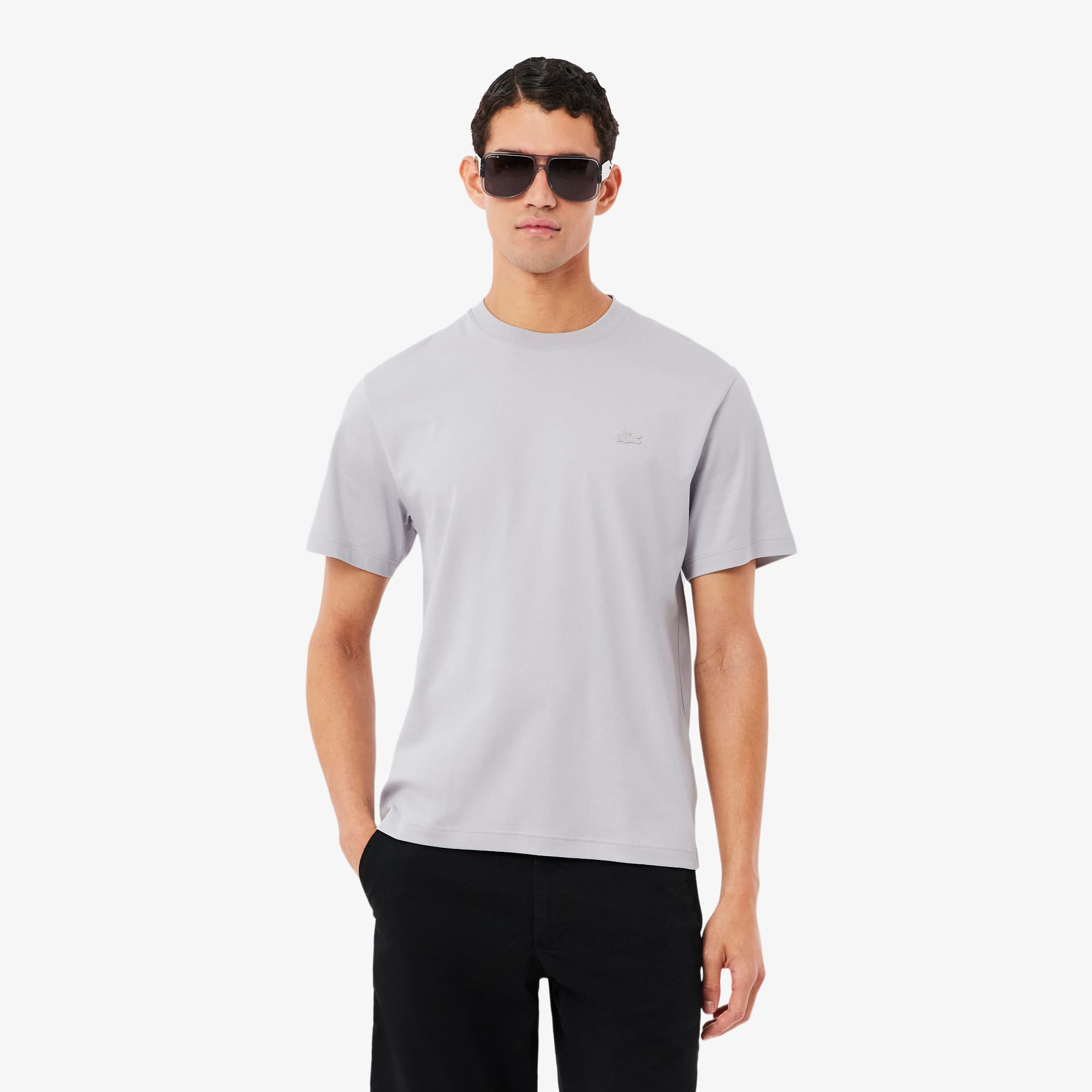 Men's Embroidered Signature T-Shirt - T-shirts - New In 2026 | Lacoste