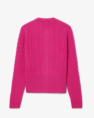 Runway Cashmere Cable Knit Cardigan