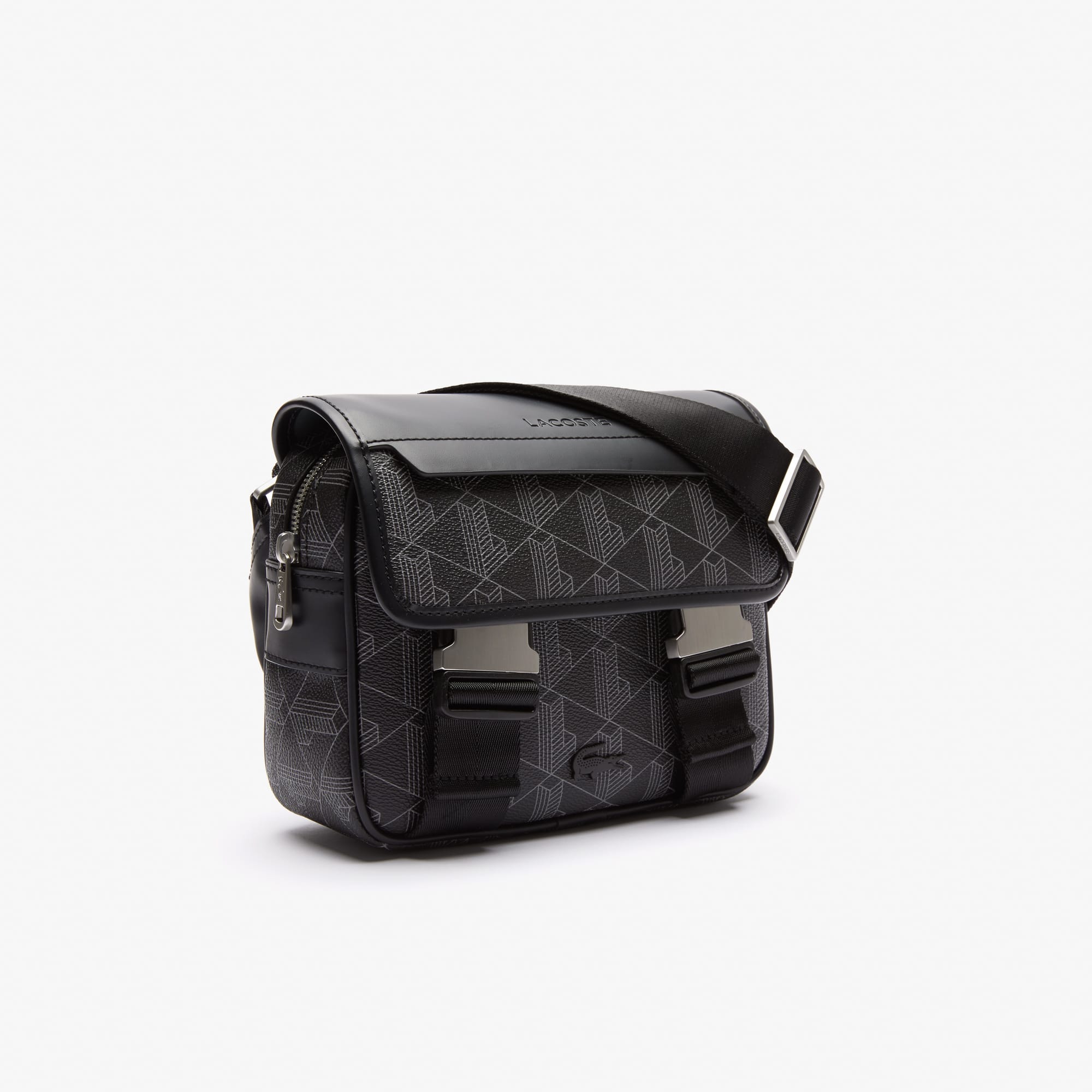 LACOSTE☆ Nomogramme Flap Messenger Bag Men's The Blend Clip Flap Satchel - Bags - New In 2025 | Lacoste