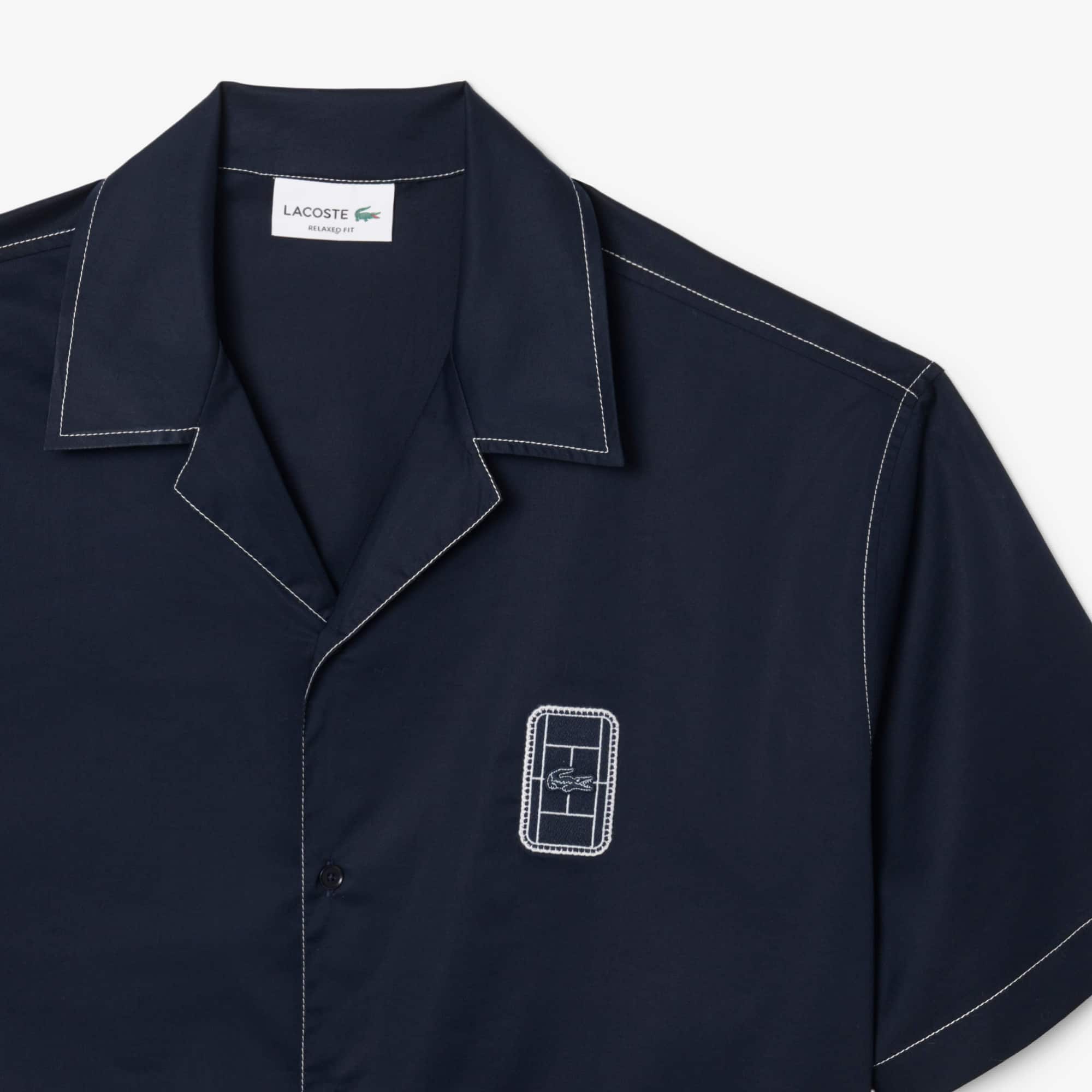 Relaxed Fit Short Sleeved Cotton Shirt