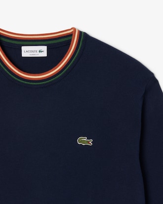 Men's Striped Cotton Jersey Sweater