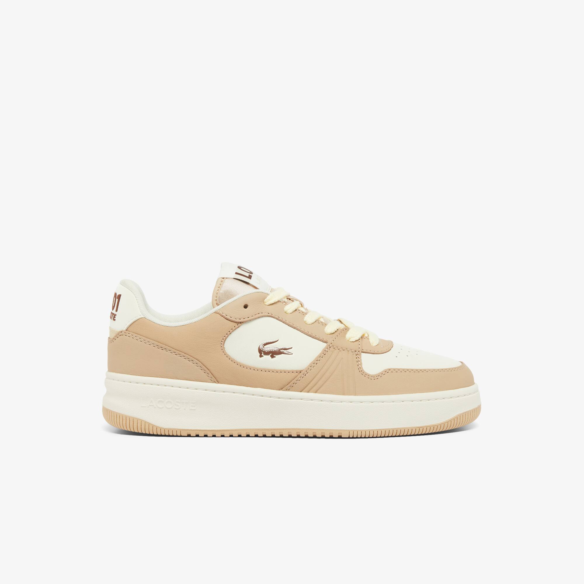 Lacoste Men's L001 Set Leather Sneakers - 13 In Beige