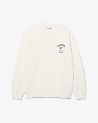 Sudadera de Cuello Redondo de Felpa con Bordado