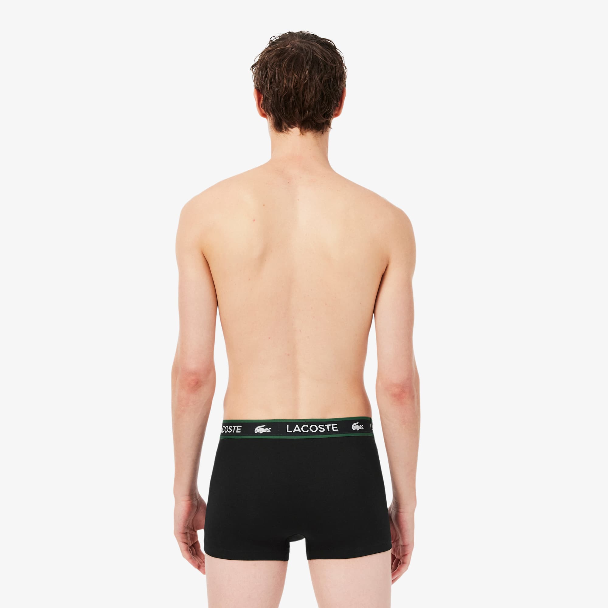 3-Pack Stretch Jersey Branded Trunks