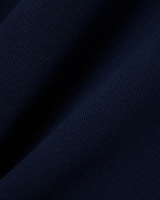 Polo Collar Piqu&eacute; Sweatshirt