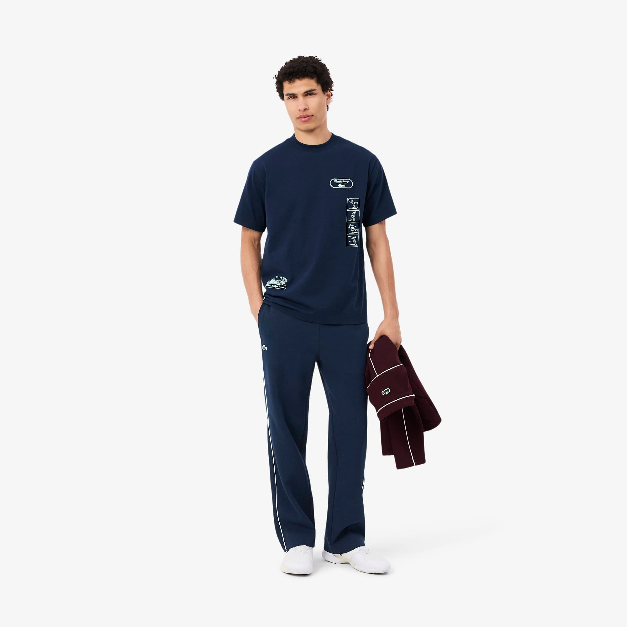Lacoste Pants de Tenis Clásicos Azul