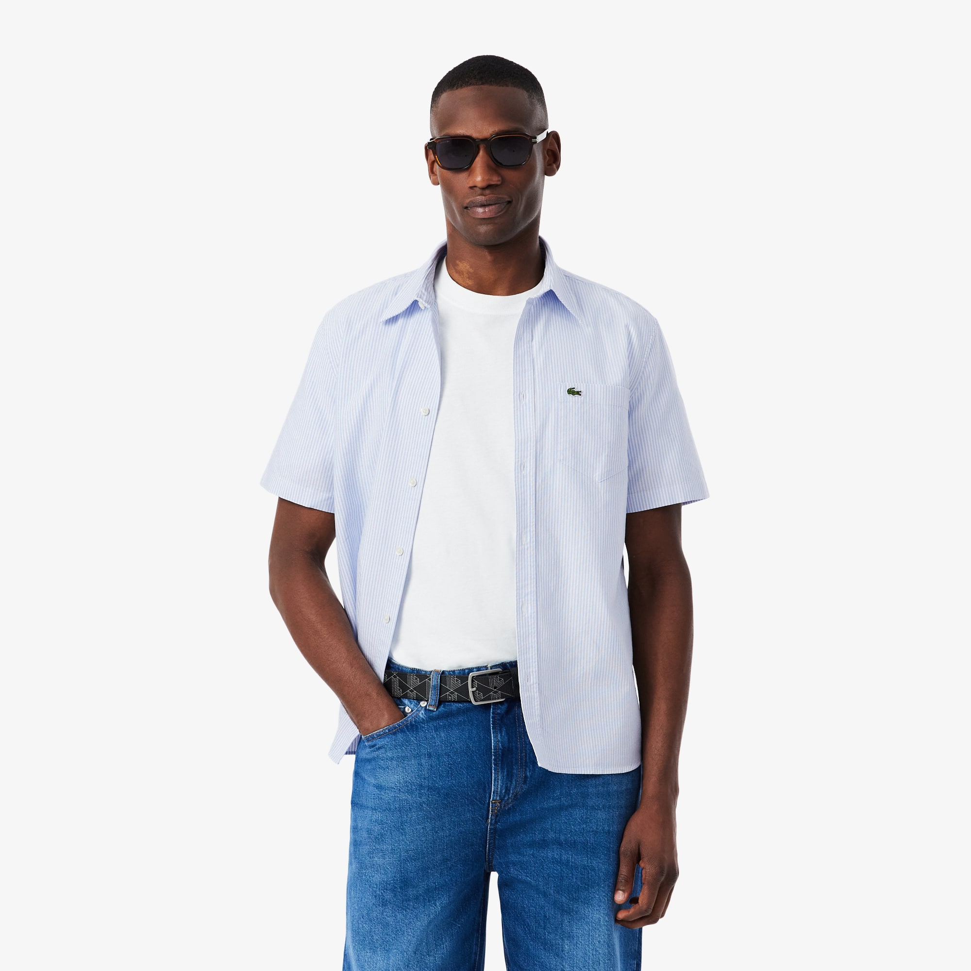 Men's Regular Fit Short Sleeve Oxford Shirt - Button Down Shirts