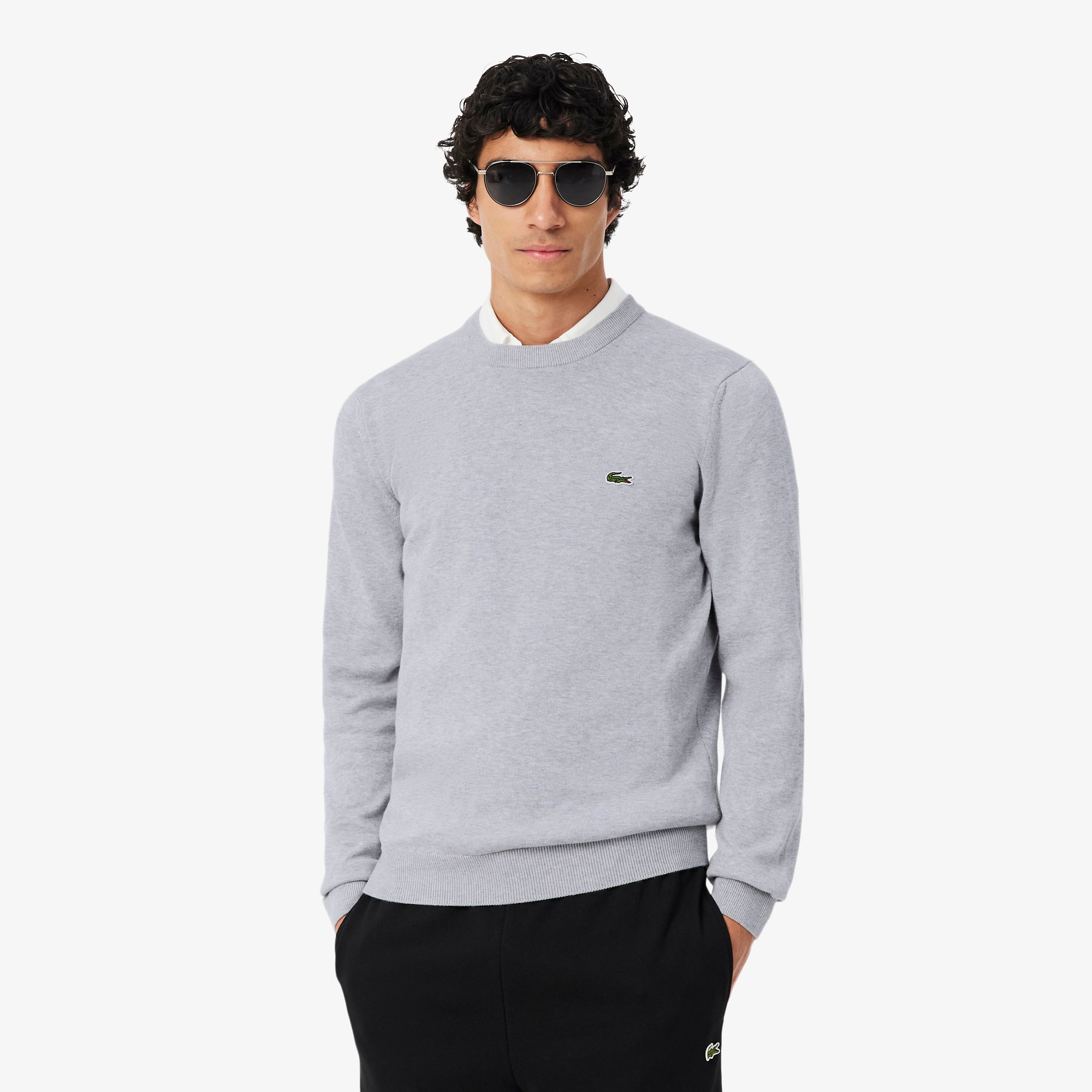 Men's Crew Neck Cotton Sweater - Sweaters & Sweatshirts - New In