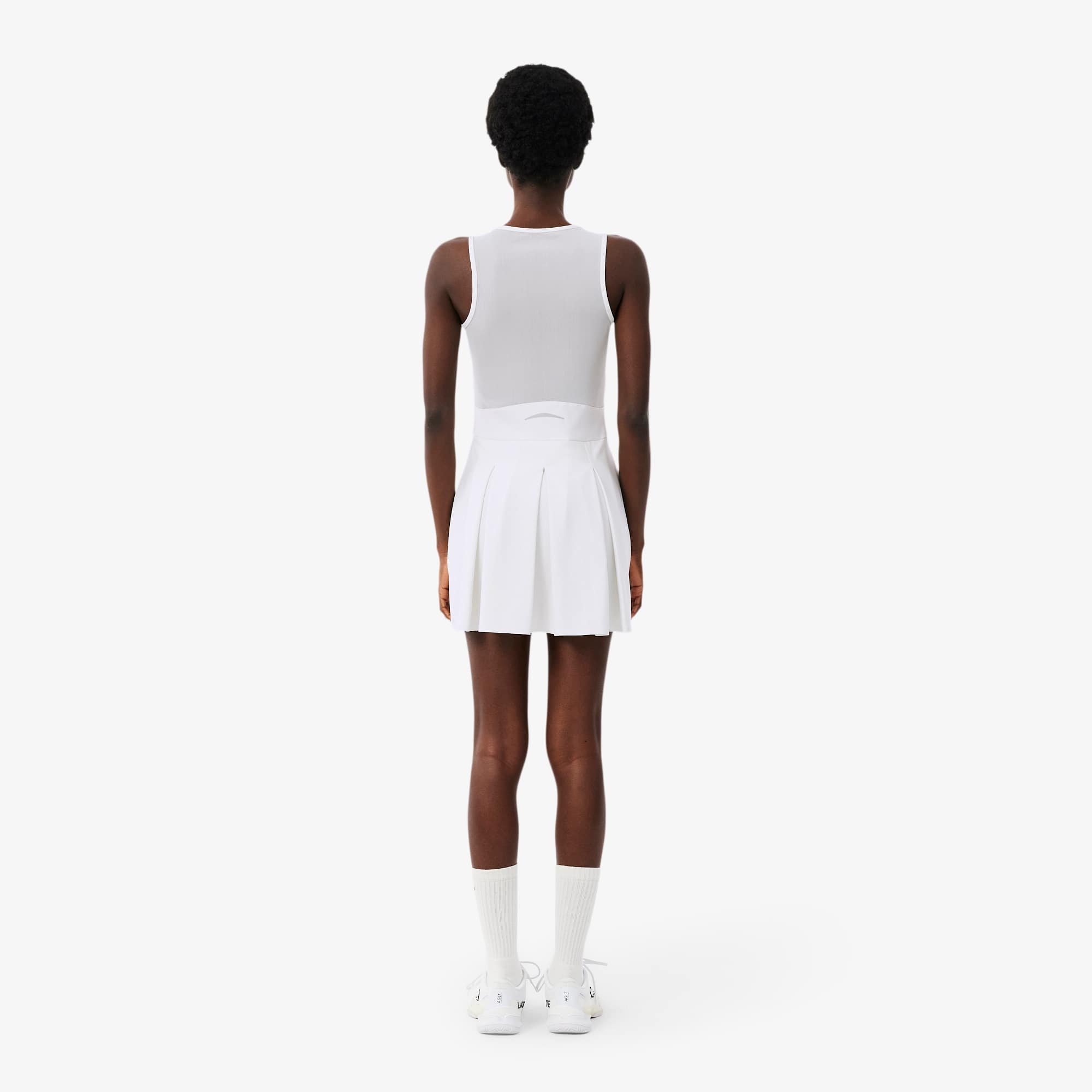 Dual Fabric Pleated Stretch Tennis Dress