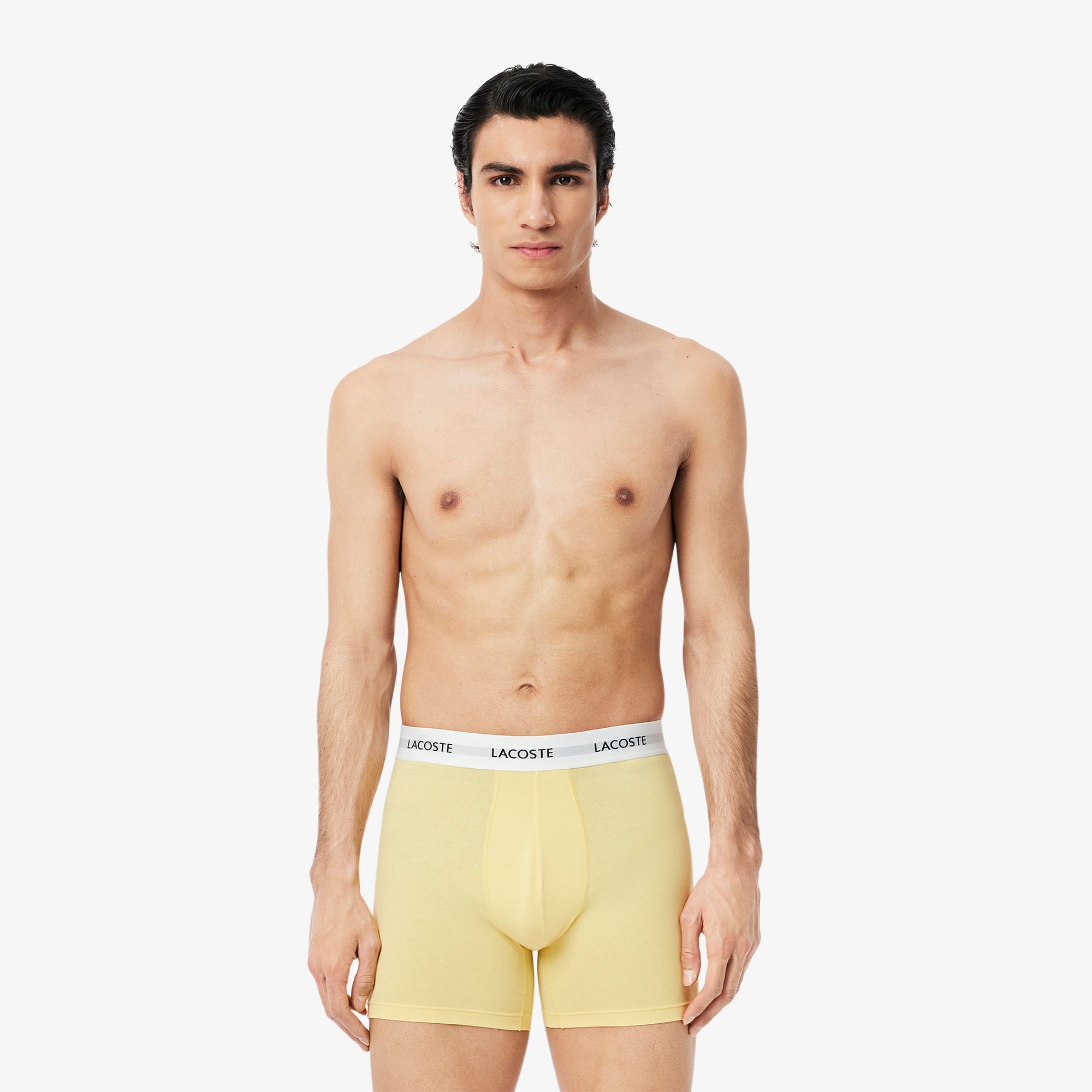 トランクス Lacoste Boxer Briefs Underwear 3-Pack 6H3420-NUA Men's 3-Pack Stretch Cotton Boxer Briefs - Underwear - New