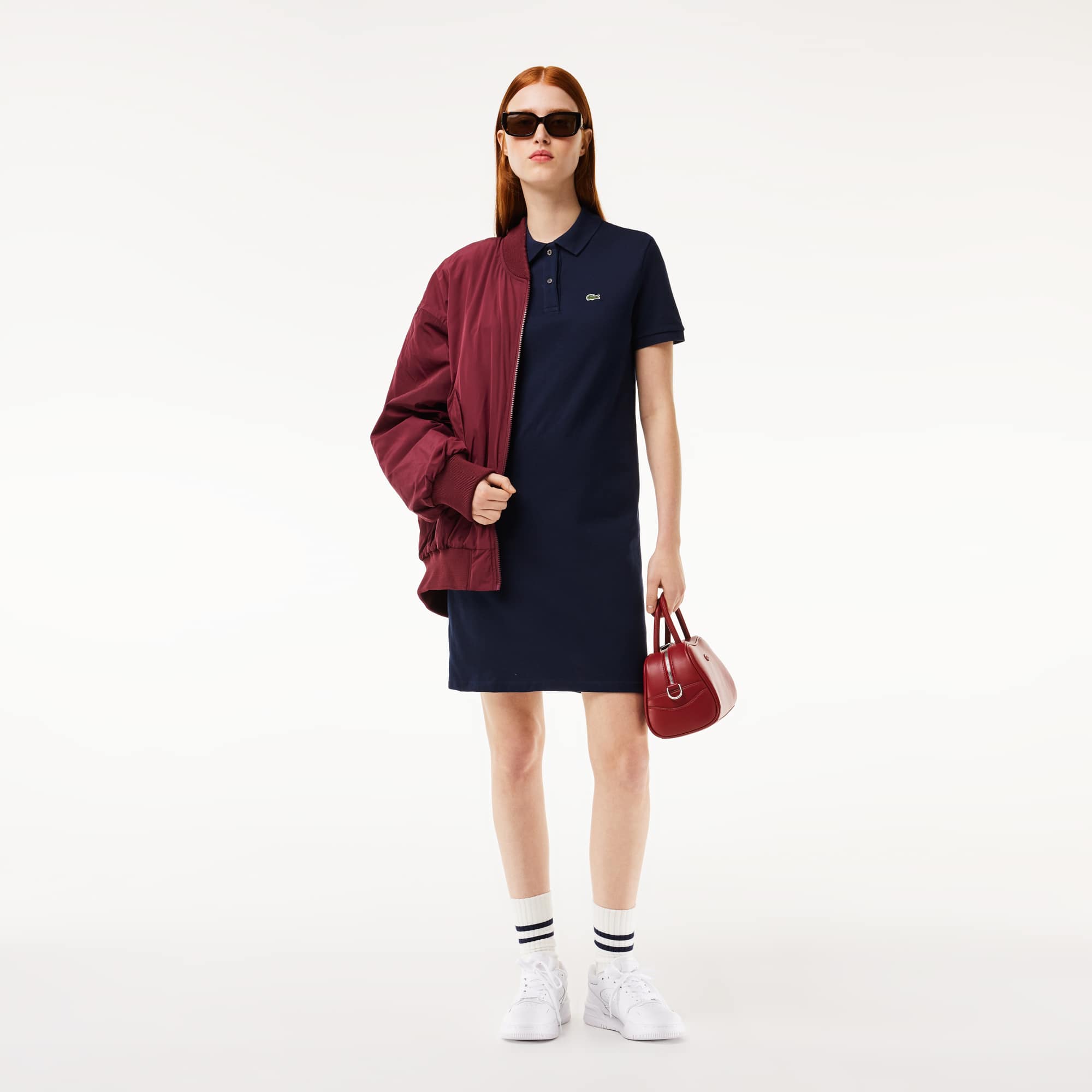 ワンピース PRADA FW24 Sand cotton polo dress (23A00SOOO15E4 F0036) Sand cotton polo dress – G&B