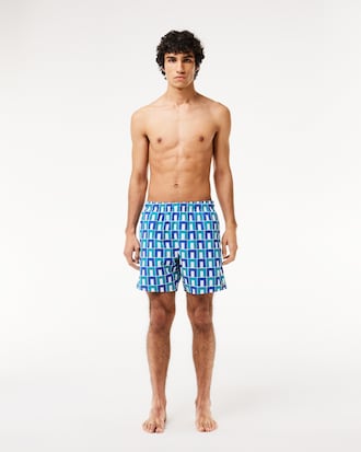 Men's Graphic Print Swim Trunks