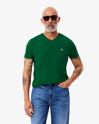 Men's Lightweight Pima Cotton V-Neck T-Shirt