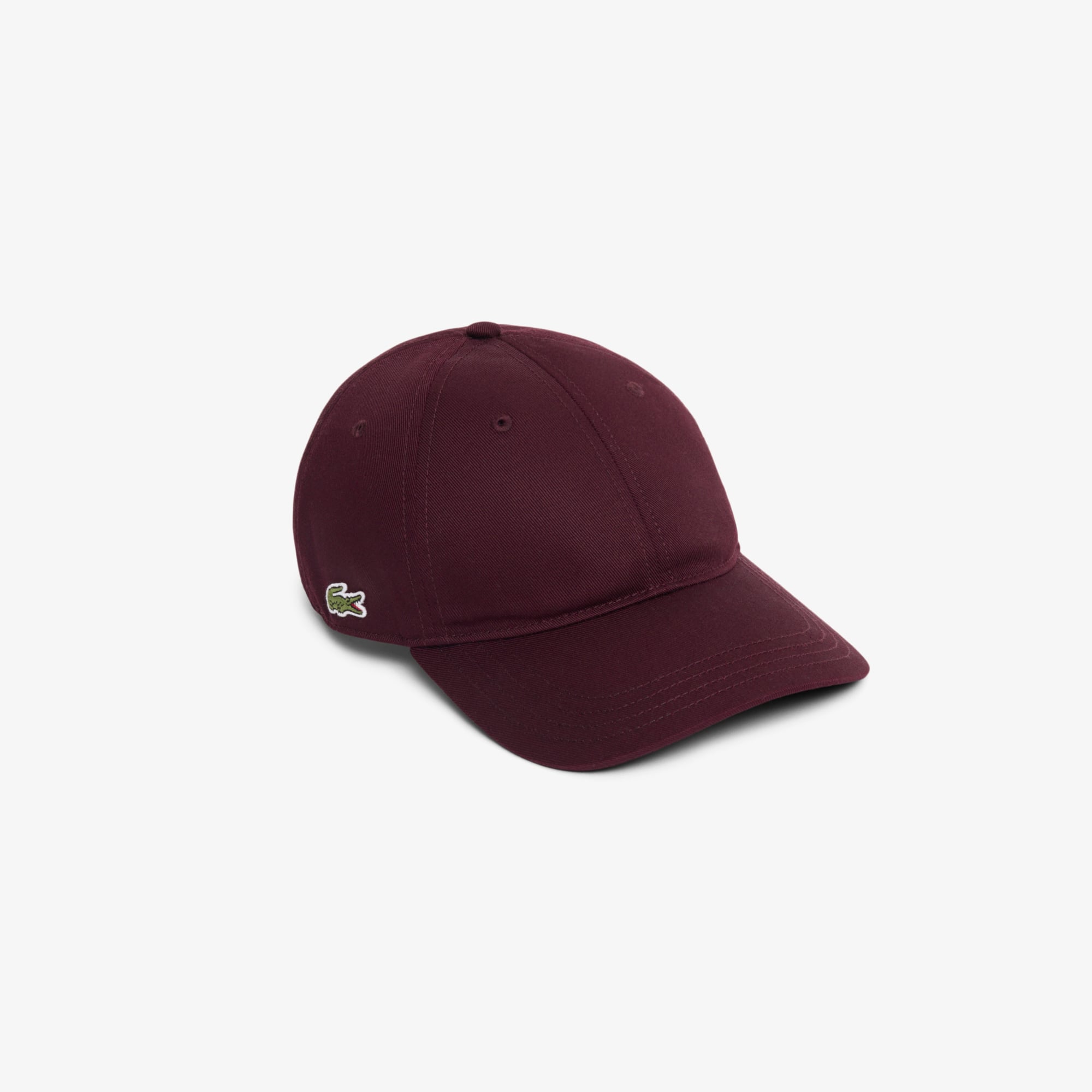 Lacoste Gorra Unisex de Twill de Algodón Castano