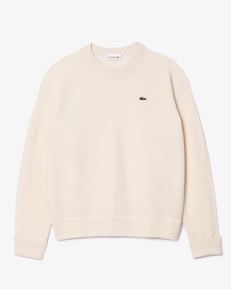 Women's Relaxed Fit Wool Moss Stitch Sweater