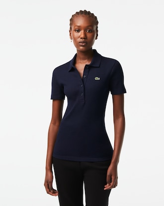 Women's Slim Fit L.12.D Ribbed Cotton Polo