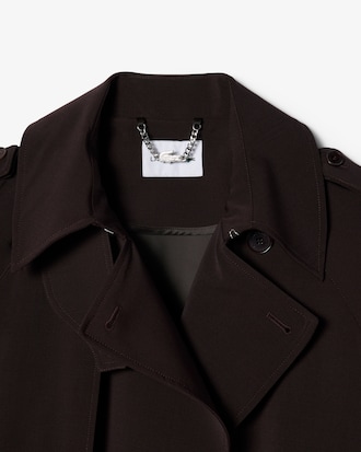 Oversized Wool Blend Trench Coat