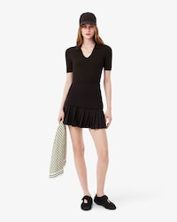 Pleated Cotton Skirt