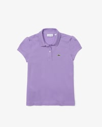 Kids' Scalloped Collar Mini Piqué Polo