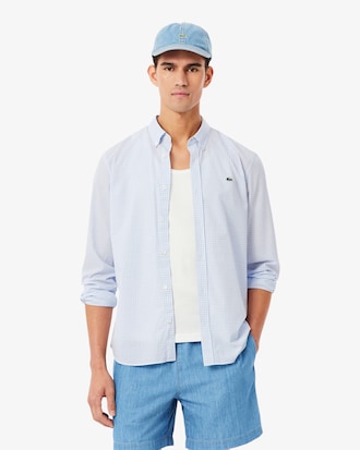 Regular Fit Plaid Poplin Shirt