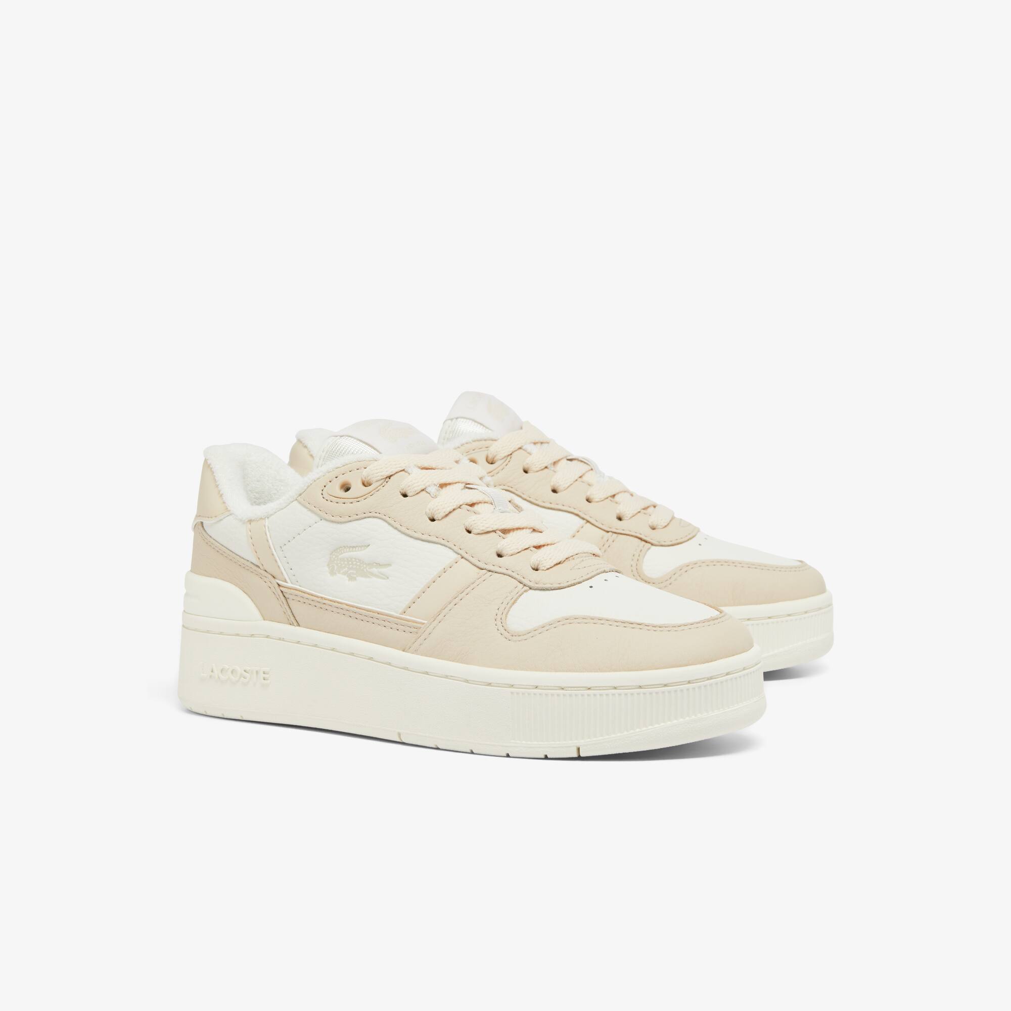 Women's T-Clip Platform Leather Sneakers - Sneakers - New In 2026