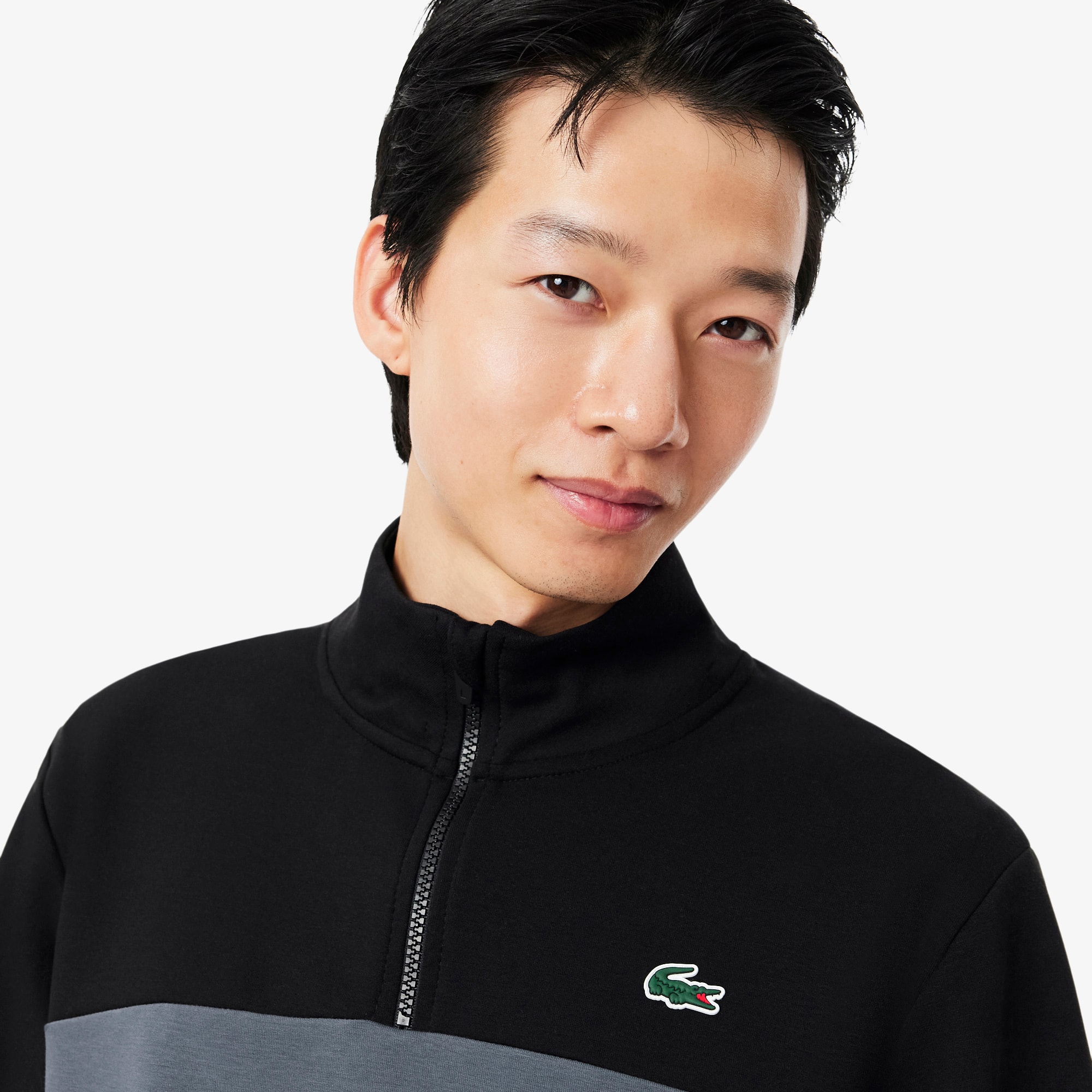 Sport Quarter Zip Color-Block Sweatshirt - Sweaters & Sweatshirts