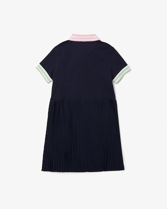 Kids' Heritage Pleated Cotton Piqu&eacute; Polo Dress
