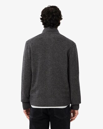 Men's Wool Zip-Up Sweater