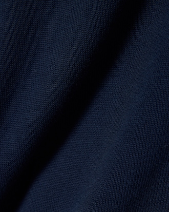 Men's Zip-Up High-Neck Cotton Sweater
